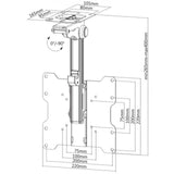 Deckenhalterung Falt- und Einziehbar fr LCD TV LED 17-37" - ICA-CPLB-222