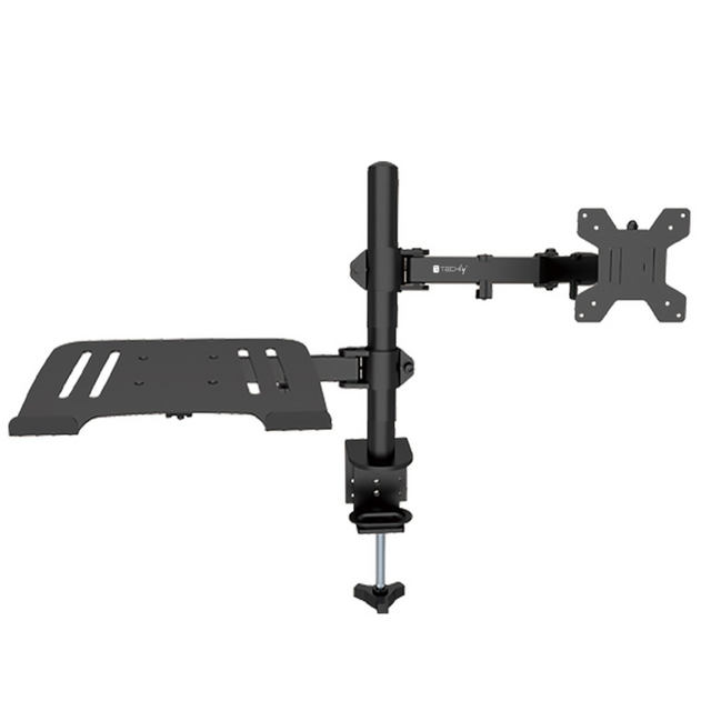Techly Schreibtischhalterung für 13-32" Monitor und Laptopablage Stück