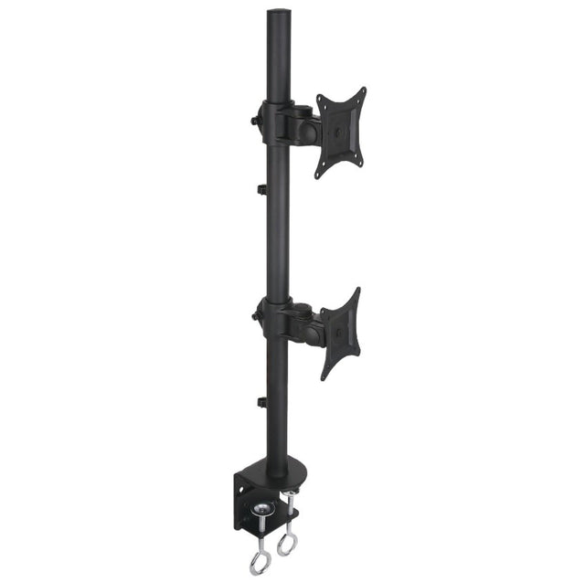 Schreibtischhalterung für 2 LCD TV LED 13"-27", vertikal, mit Klemme Stück