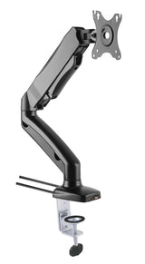 Schreibtischhalterung mit Gasdruckfeder für 1 TV 13"-27", mit USB und Audio Stück