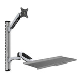 Wandhalterung für 15"-27", mit flexibler Tastaturablage und Arm Stück