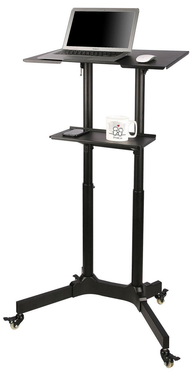 Universal Trolley für Notebook / Projektor 103-125cm, schwarz Stück