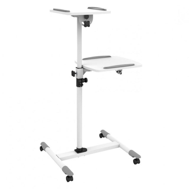 Flexible Universal Trolleys für Notebook / Beamer, 85-110 cm, weiß Stück