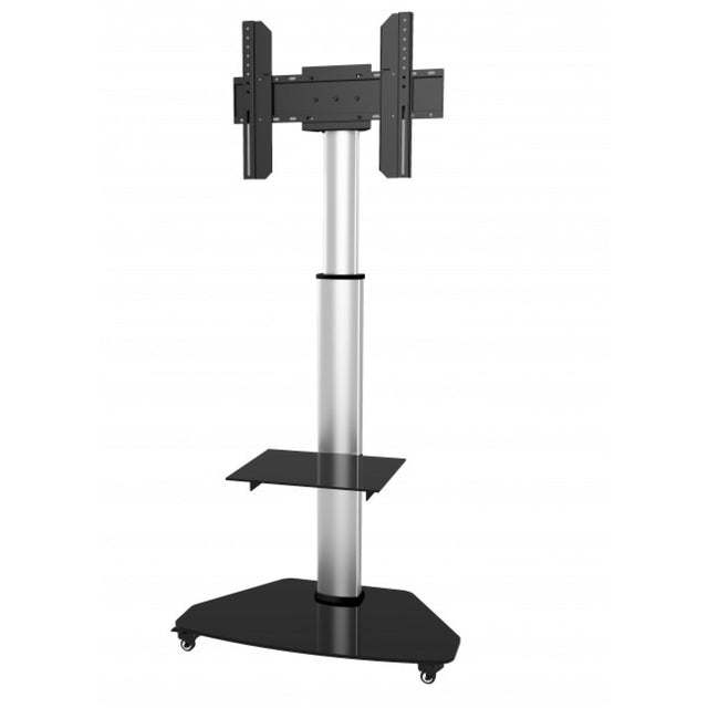TV Trolley für LCD LED TV 37-70", silber, mit Ablage Stück