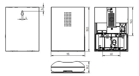 GROTHE Gong 8-12V/AC 83dB elektr Kst sw CROMA 50 sw IP20 0,25-0A