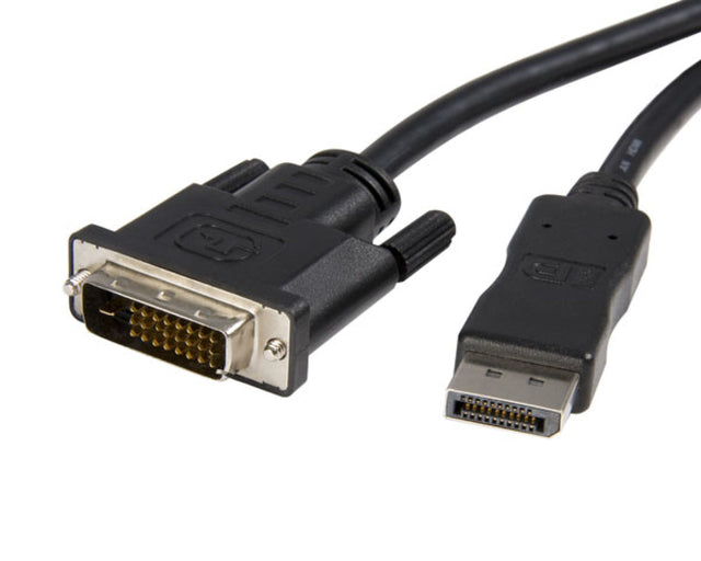 DisplayPort 1.1 auf DVI Anschlusskabel, schwarz, 2 m Stück