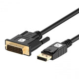 DisplayPort 1.2 auf DVI Kabel, Full HD, passiv, schwarz, 1 m Stück