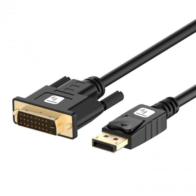 DisplayPort 1.2 auf DVI Kabel, Full HD, passiv, schwarz, 2 m Stück