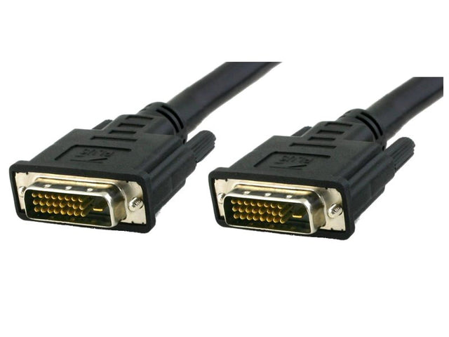 DVI-D Dual-Link Anschlusskabel Stecker/Stecker, schwarz, 0,5 m Stück