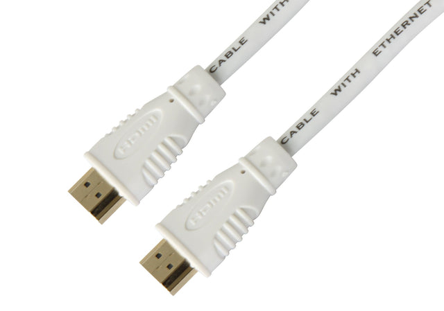 High Speed HDMI Kabel mit Ethernet, ,weiß, 0,5m Stück