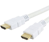 HDMI High Speed mit Ethernet Kabel A/A Stecker/Stecker, weiß, 2 m Stück