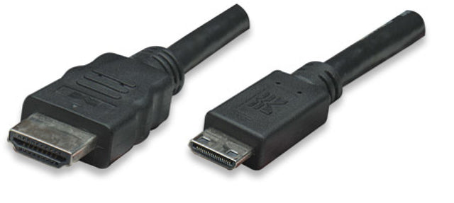 HDMI Kabel High Speed mit Ethernet und Mini HDMI Schwarz 5m Stück