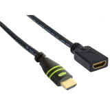 HDMI 4K 60Hz High Speed Anschlusskabel ,mit Ethernet M/F, schwarz, 1,8 m Stück