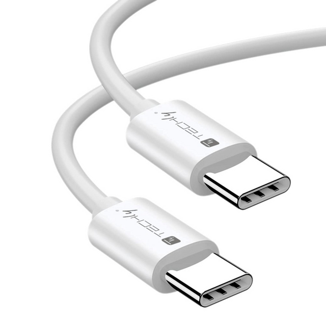 Techly USB4 Gen3 USB-C EPR Kabel 40G 240W 8K zertifiziert 1m weiß Stück