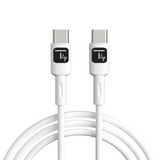 Techly USB-C Stecker 2.0 Kabel 1m weiß Stück