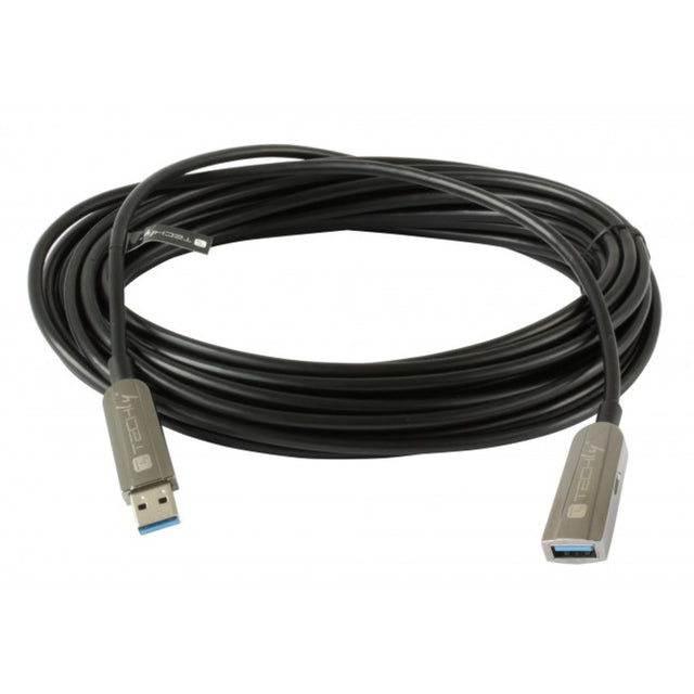 USB3.0 AOC Kabel, A-A, St-Bu.,Schwarz 10 m Stück