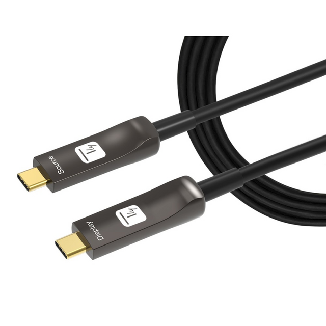 Techly Aktiv USB-C AOC Glasfaserkabel 4k 20m Stück