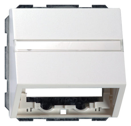 GIRA Zentralplatte Datenanschl 1f rws System 55 087003 Schraubbef
