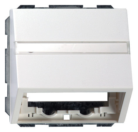 GIRA Zentralplatte Datenanschl 1f rws System 55 087003 Schraubbef