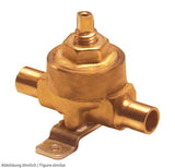 Handabsperrventil Danfoss BML 6S 6mm löt, mit Kappe und Kupferlötstutzen