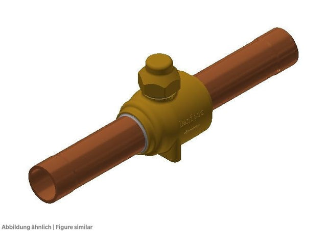 Kugelabsperrventil GBCH 18s 3/4" löt ODFfür CO2, ohne Schraderventil,max.90 bar*