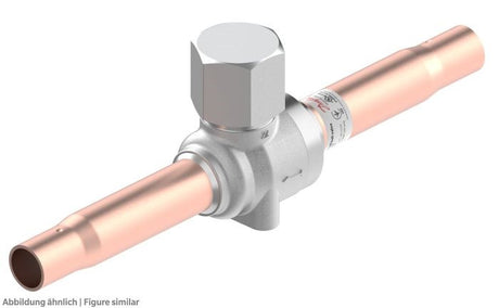 Kugelabsperrventil GBC 10s H 3/8" löt für CO2, ohne Schraderventil, max.90 bar