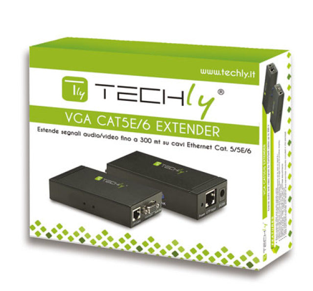 VGA- und Audio-Extender Set über Cat. 5/5e/6 (300m) Stück