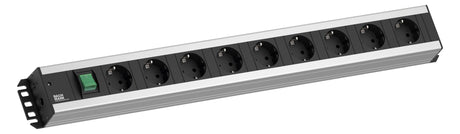 BACHMANN Steckdosenleiste 9f gr 2m 90° 300.004 m.Ein/Aus IP20 1,5qmm