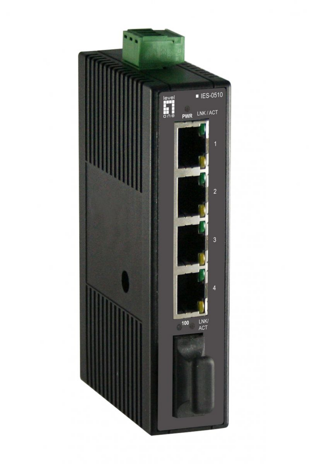 5-Port Fast Ethernet Industrial Switch DIN-Schiene 1 x SC Multi-Mode Glasfaser, -20°C bis 70°C Stück