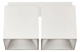 NORDLUX Anbaustrahler 2x50W HV ws GU10 2110410101 ws mt RF:mt Alu IP20