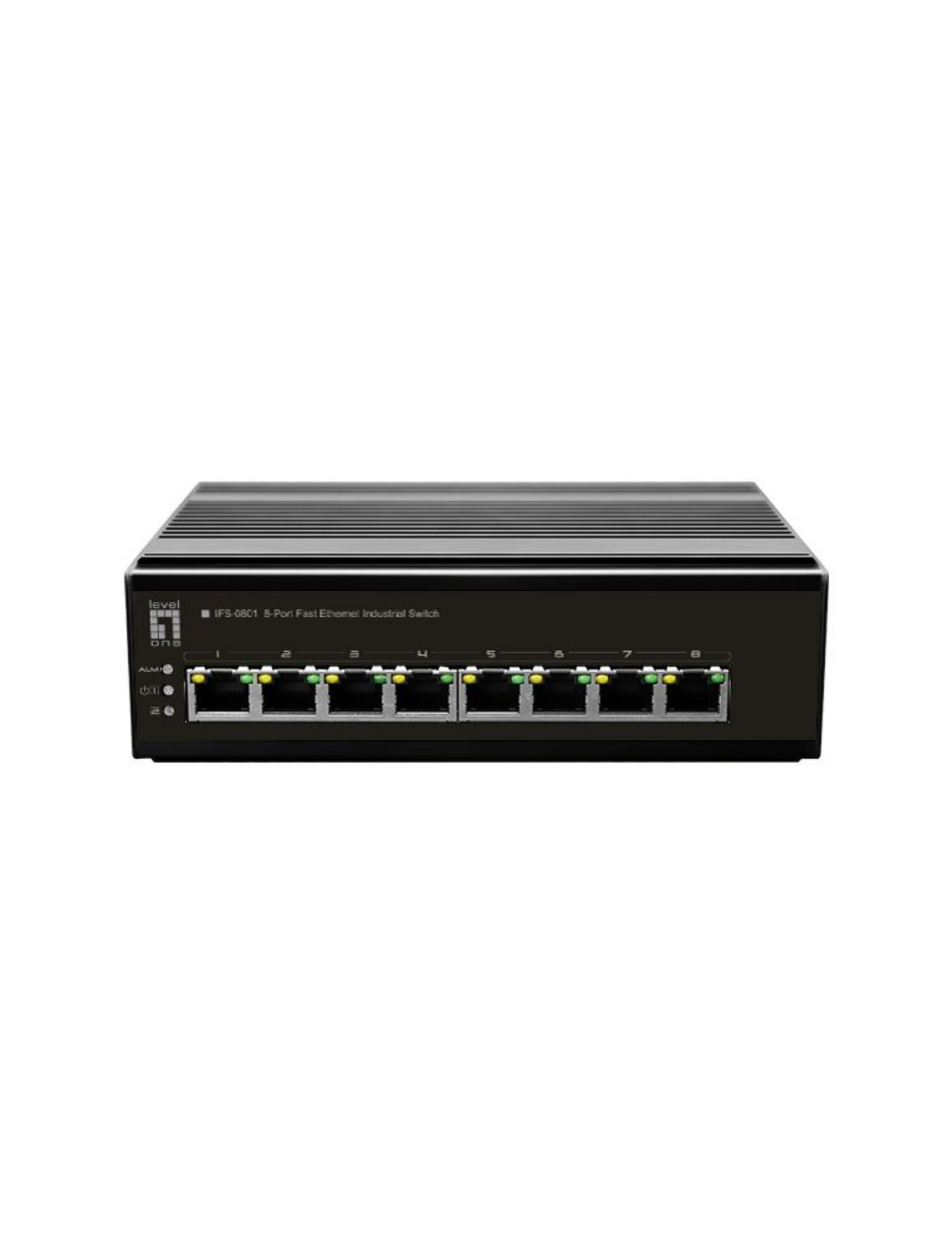 8-Port-Fast-Ethernet-Industrie-Switch DIN-Schiene, -40 °C bis 75 °C Stück