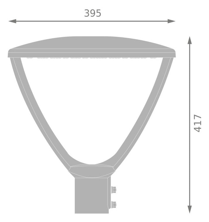LEDVANCE LED-Aufsatzleuchte 59W 45-60mm URB LTRN V 59W SYM PS 830-840 IP66 3000-