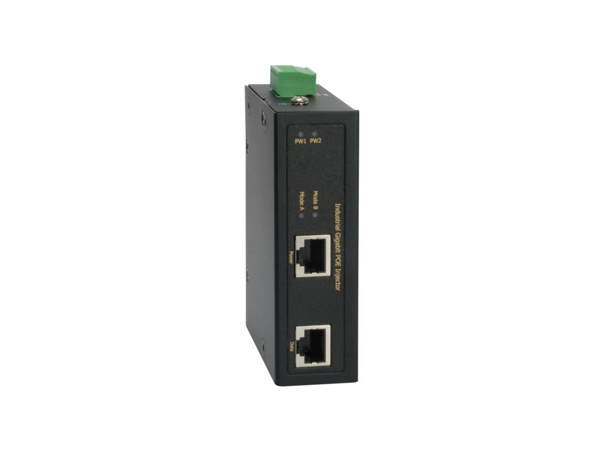 Industrieller Gigabit PoE-Hutschienen Injektor 36W, 802.3at/af, PoE Stück