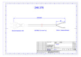 BACHMANN Netzanschlussleitung 5m 2x1qmm 246.376 10A rt IP20 Profilstecker Gummi