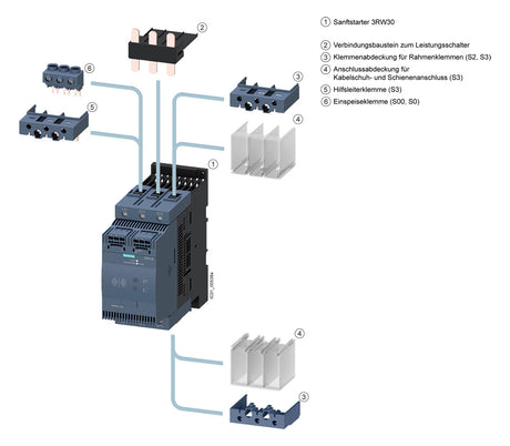 SIEMENS Sanftstarter 200-480V 9A 3RW3016-1BB04 4kW/400V 2,2kW/230V
