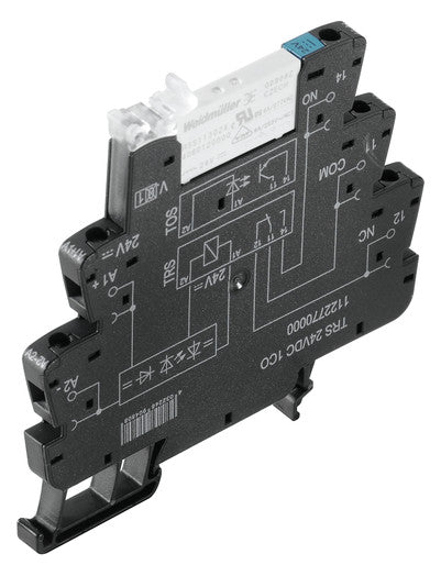 WEIDMÜLLER Schaltrelais 1W IP20 Schraub TRS 24VDC 1CO 6,4x90x88mm