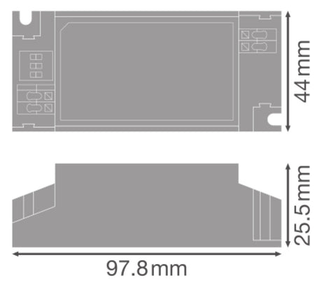 LEDVANCE LED-Trafo 30W 350-700mA 25-42V DR DS-P -30/220-240/700 IP20 Kstgeh dyn