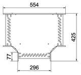 BETTERMANN T-Stück Kabelrinne ST vz RT 630 FS 60x300mm int.Verb horizontal