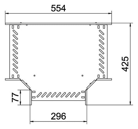 BETTERMANN T-Stück Kabelrinne ST vz RT 630 FS 60x300mm int.Verb horizontal