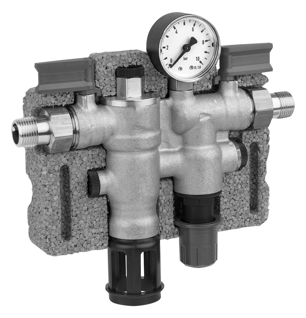 Honeywell Nachfüllkombination,Flüssigkeitskateg. m. Manometer,Absperrkugelhähnen u. Isol. | NK300S-1/2A