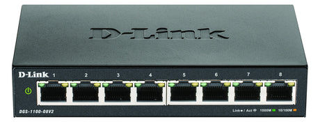 D-Link Tischswitch 8x10/100/1000Mbps DGS-1100-08V2 Managebar Layer2