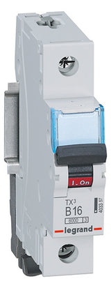 LEGRAND Leitungsschutzschalter AC B 16A TX3 Legrand 403357 1p 400V 1TE 50Hz