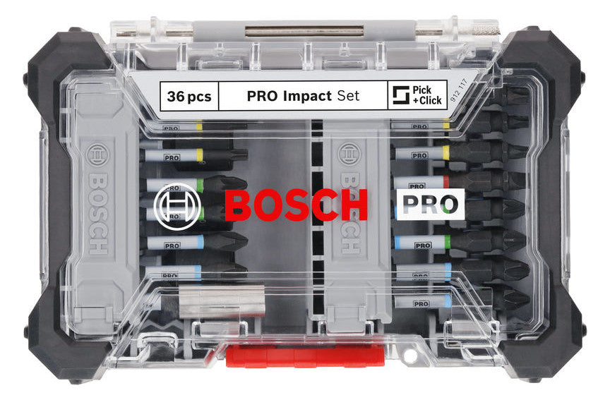 BOSCH-EW Bit-Set 36St Magnethalter 9xPH SCHRAUBERBIT-SA 5xPZ 14xTX 1xSchlitz