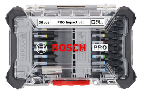 BOSCH-EW Bit-Set 36St Magnethalter 9xPH SCHRAUBERBIT-SA 5xPZ 14xTX 1xSchlitz