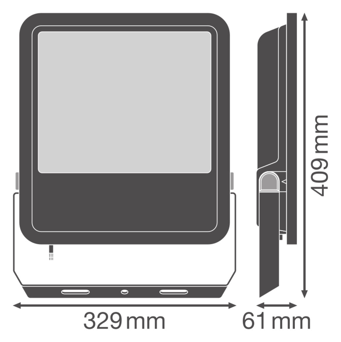 LEDVANCE LED-Anbaustrahler 167W Konv sw FL 250 P 167W 25KLM 840 PS SY100 BK 1LED