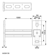 Walraven Wandkonsole RapidStrut 41H BUP L: 1000 mm - MLAR/LAR/RbALei | 66084198