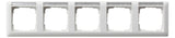 GIRA Rahmen 5f rws glz horiz BSF Kst System 55 109503