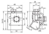 DEHN SE Dachrinnenklemme  8-10mm 16-25mm DRK DUL 8.10 W16.22 V2A V2A unbeh