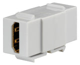 RUTENBECK Einsatz HDMI 1f rws Schraubbef KMK-HDMI rw ohne Beschriftungsfeld