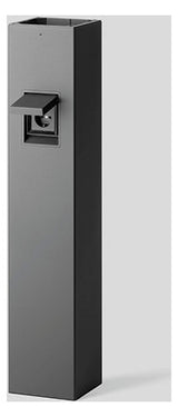 BEGA Steckdosensäule Metall graphit IP44 84917 1Steckd 815x160x160mm